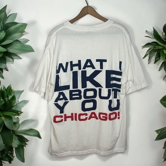 Single Stitch Chicago Bud Light Beer Vintage Promo Double Graphic T Shirt - Picture 1 of 9